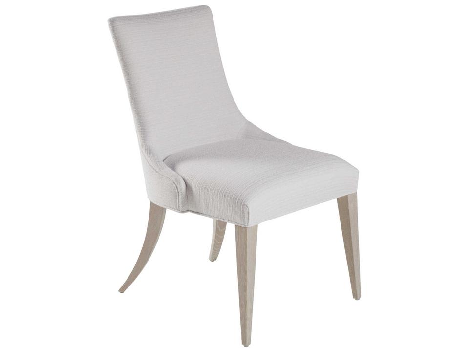 Mar Monte Upholstered Dining Side Chair in White Oak and Pearl White