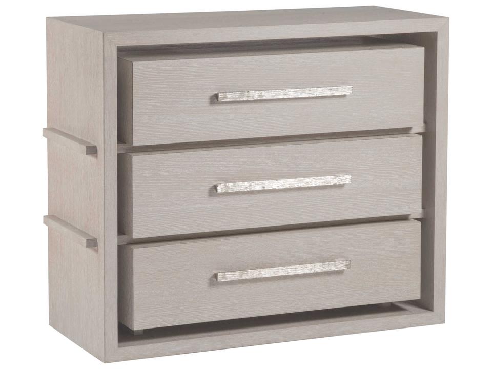 Home Mar Monte 3-Drawer Accent Chest in Beige Oak Wood