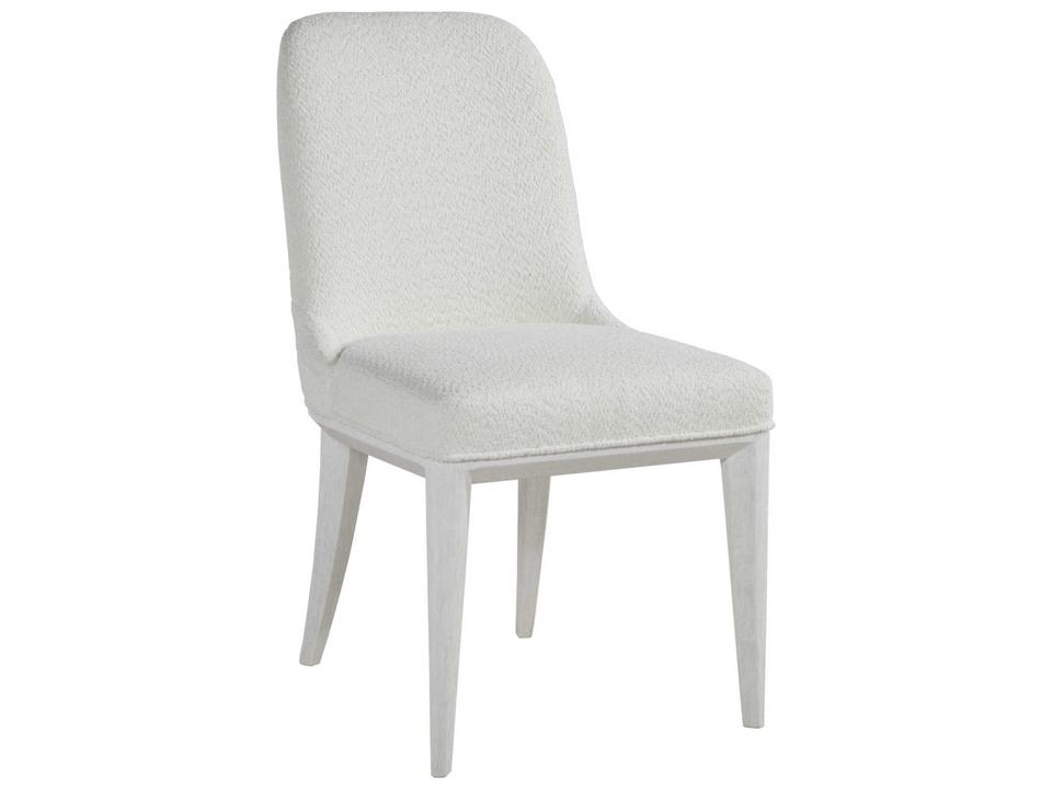 Home Marcel Upholstered Dining Side Chair in Arctic White
