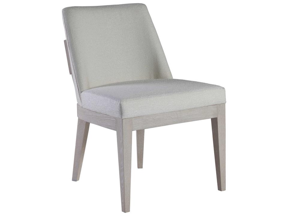 Home Solimar Upholstered Dining Side Chair in Cream Chenille Fabric