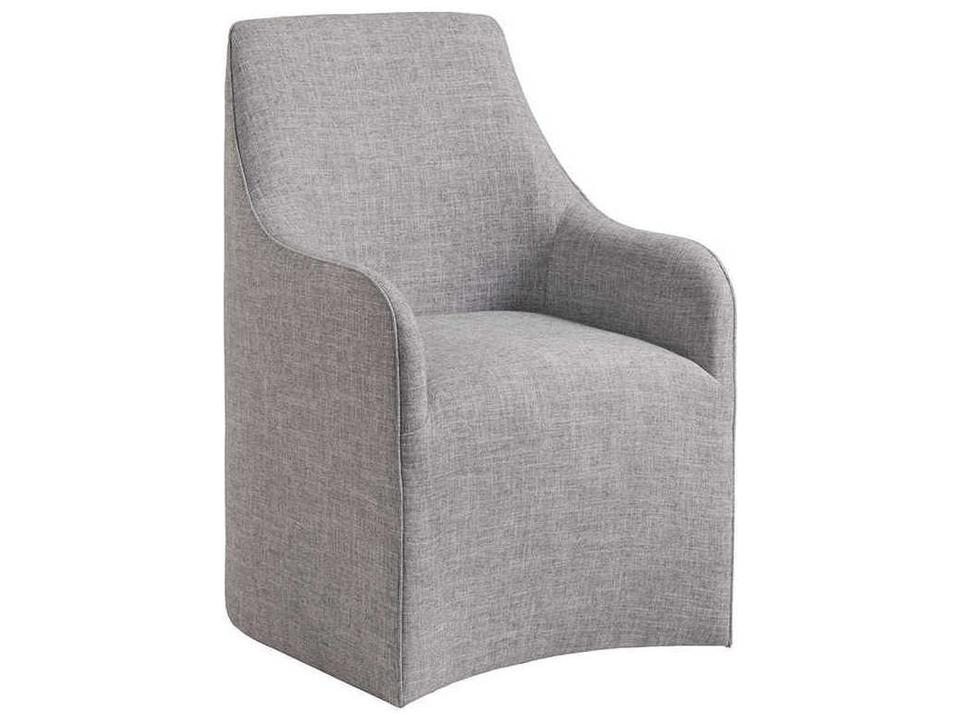Home Cohesion Program Riley Upholstered Dining Arm Chair in Gray Fabric