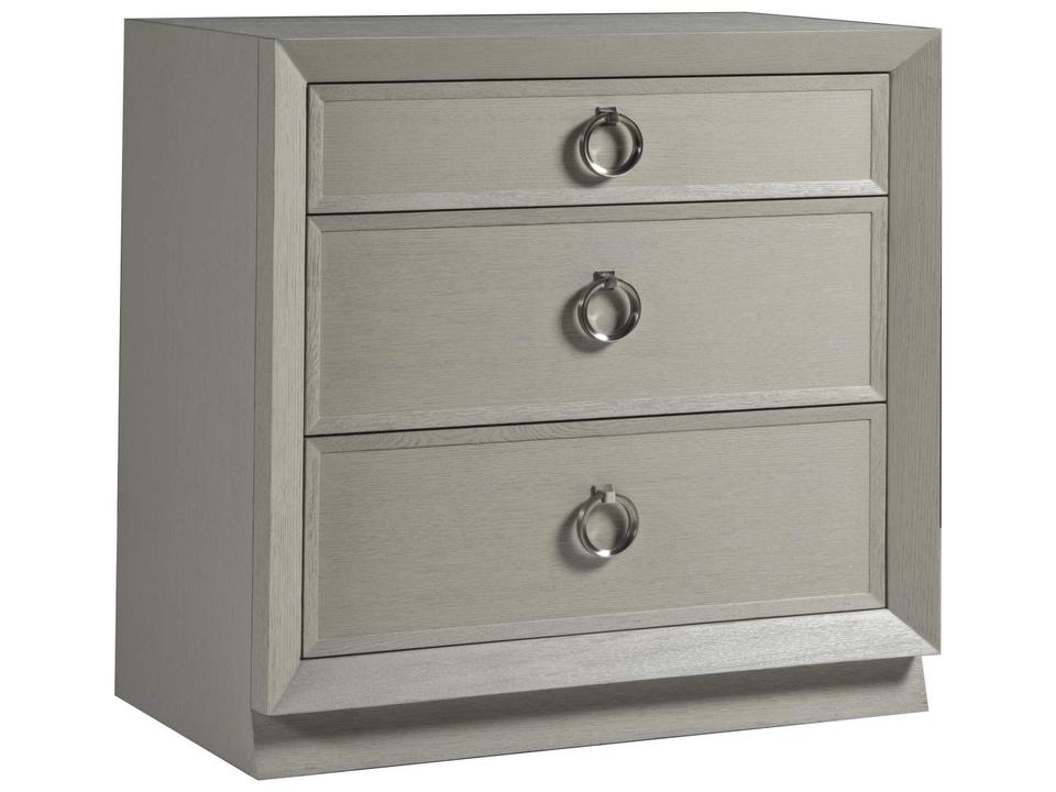 Home Zeitgeist White 3-Drawer Accent Chest with Wire-Brushed Ceruse Finish