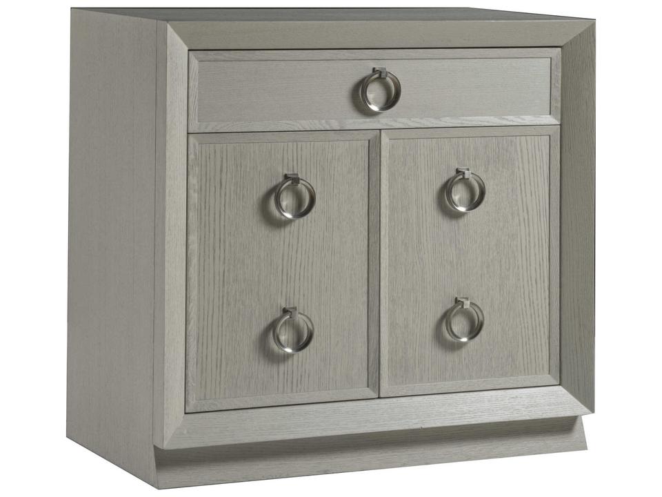 Home Zeitgeist Hall Door Chest with Architectural Moldings in Gray