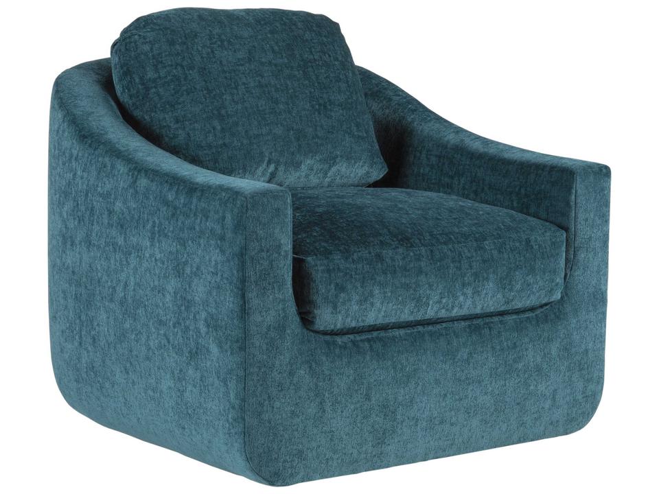 Liz Upholstered Swivel Accent Chair in Contemporary Style