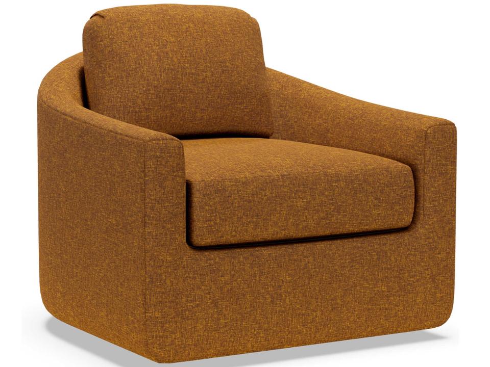 Home Liz Contemporary Upholstered Swivel Accent Chair