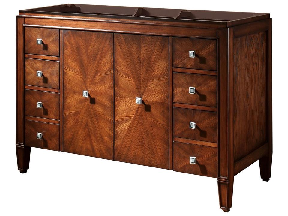 Brentwood 49 in. Single Sink Bathroom Vanity in New Walnut