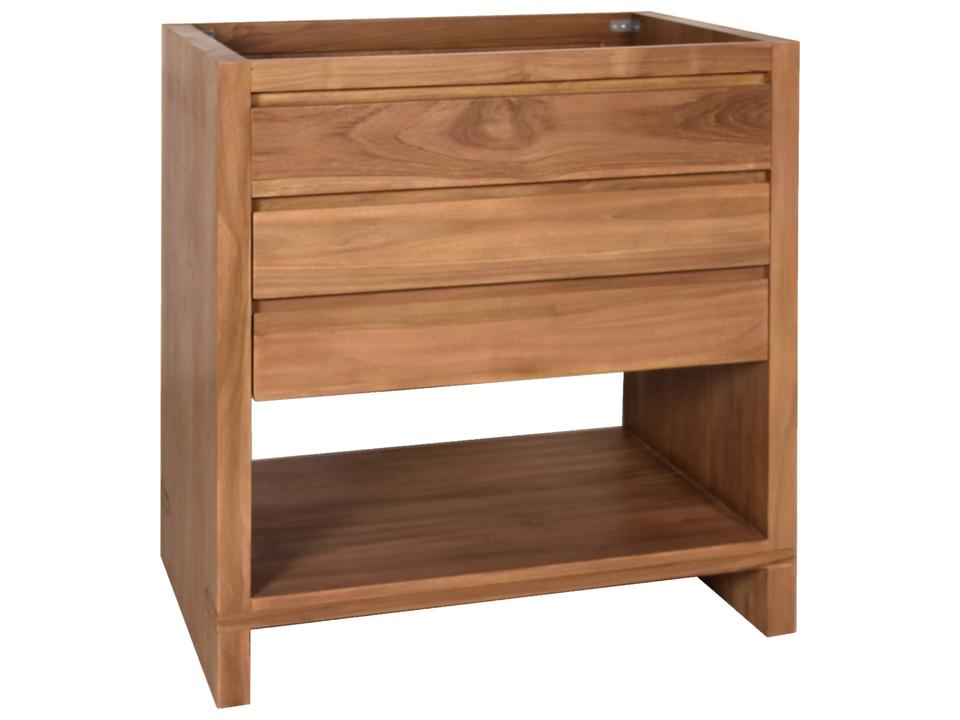 Kai 30 in. Single Sink Bathroom Vanity in Natural Teak