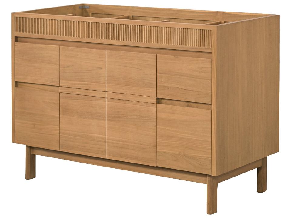 Kayla 48 in. Single Sink Bathroom Vanity in Natural Teak
