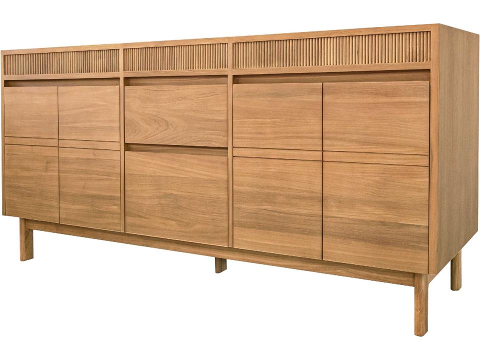 Kayla 72 in. Double Sink Bathroom Vanity in Natural Teak