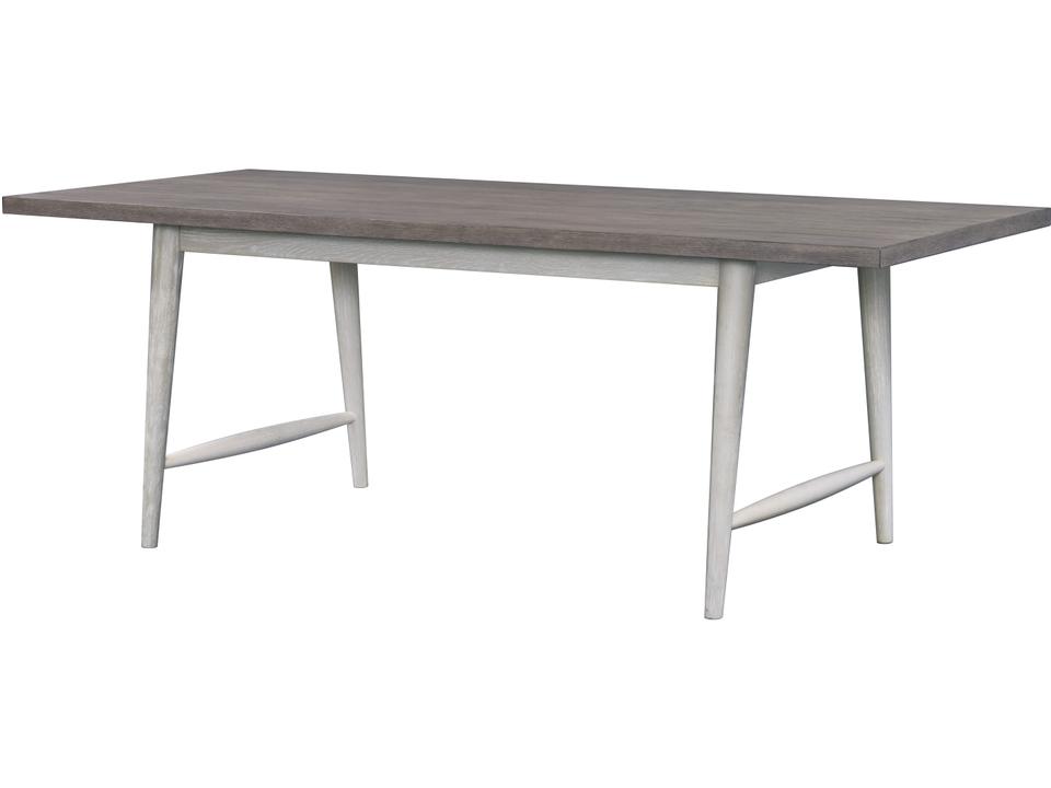 D00253 Extendable Dining Table in White Wood
