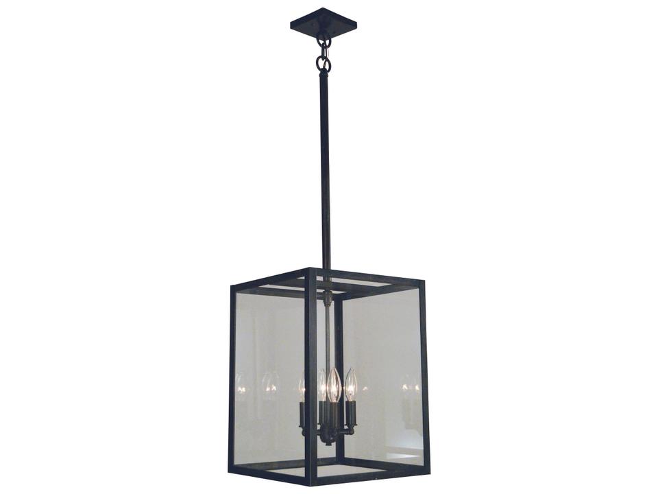 Vintage 4-Light Stem Hung Pendant Light