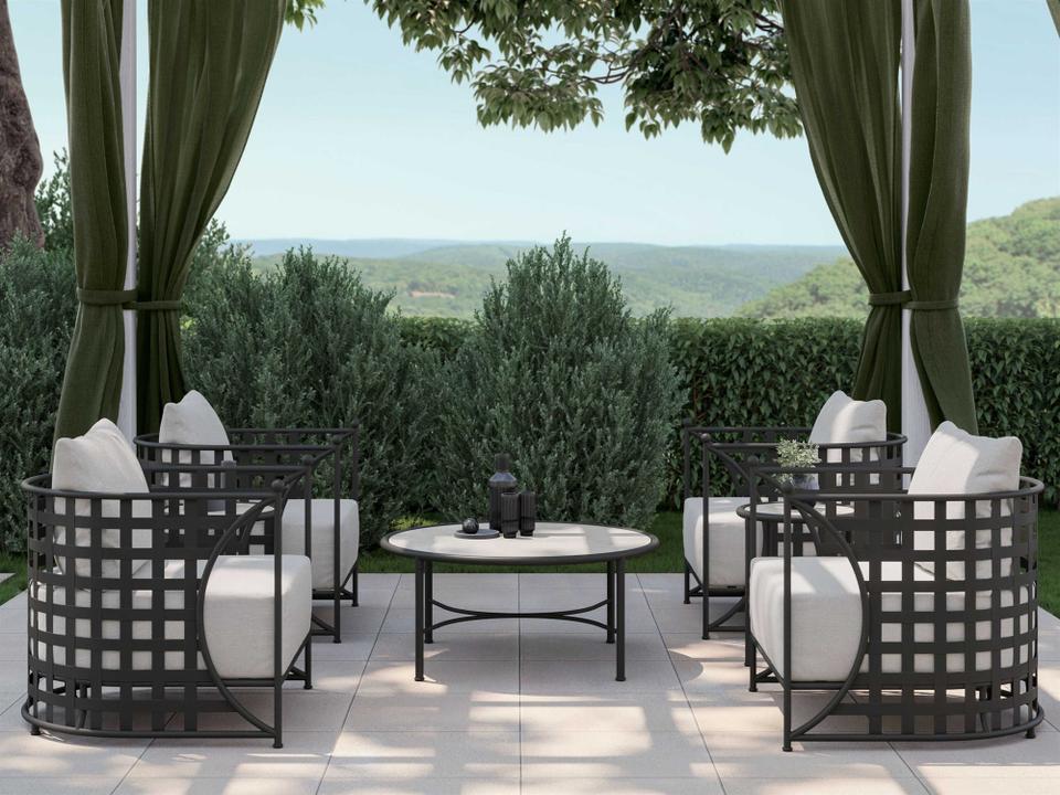 Athens Wrought Iron Lounge Set