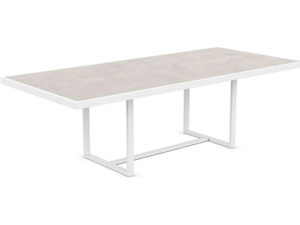 Pavia 96-Inch Rectangle Dining Table in Matte Charcoal with Albarium Dekton Top