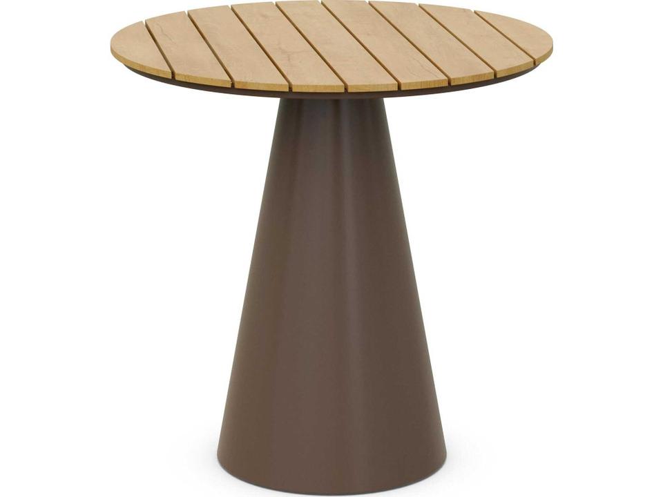 Leon Matte Bronze Aluminum Round Counter Table