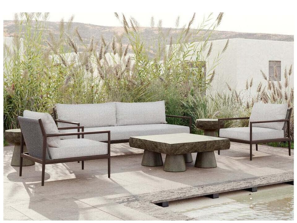 Madeira Rope and Aluminum Patio Lounge Set