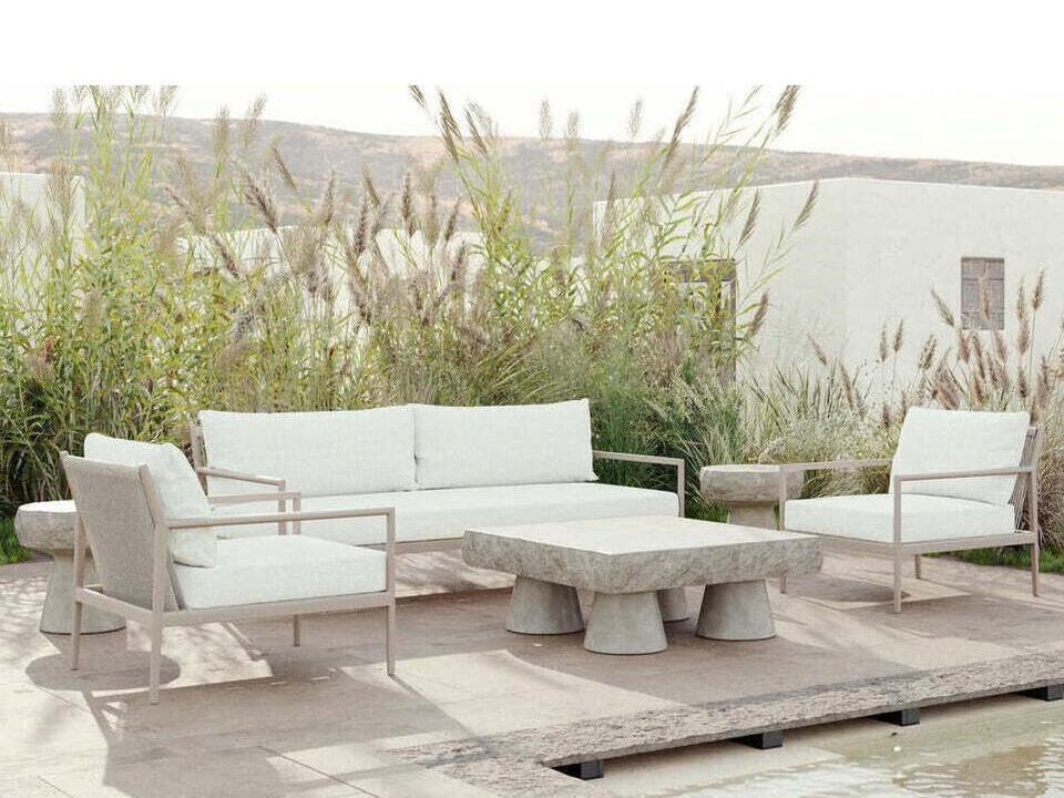 Madeira Beige Patio Lounge Set