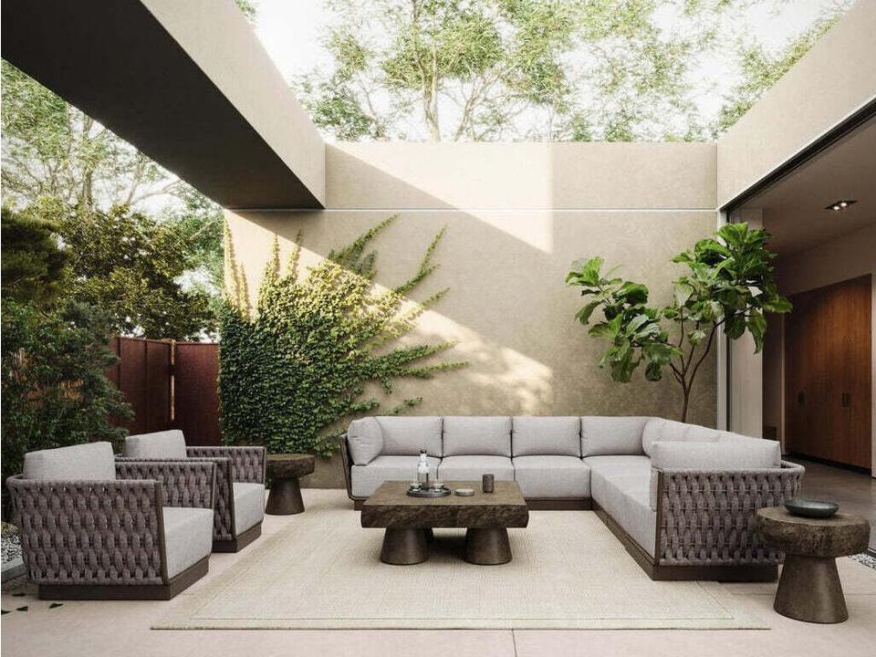 Maui Umber Matte Bronze Patio Lounge Set