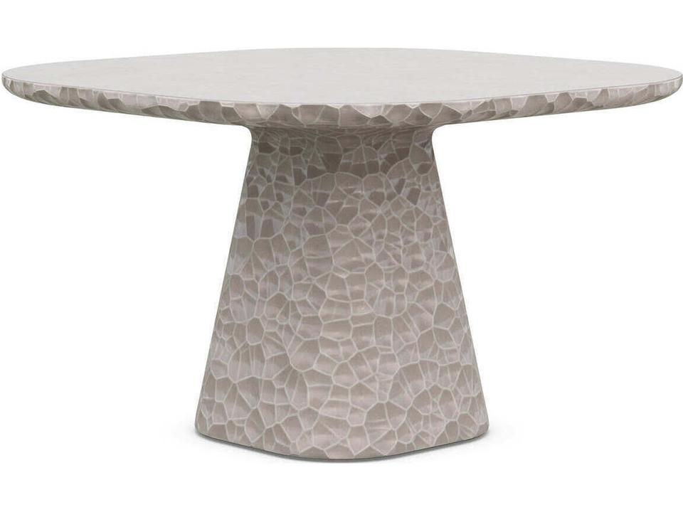 Panama 48-Inch Round Dining Table in Oat Concrete