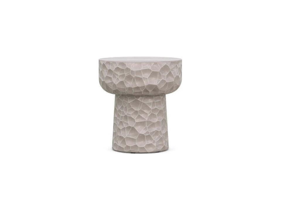 Panama Square Side Table in Oat GFRC Concrete