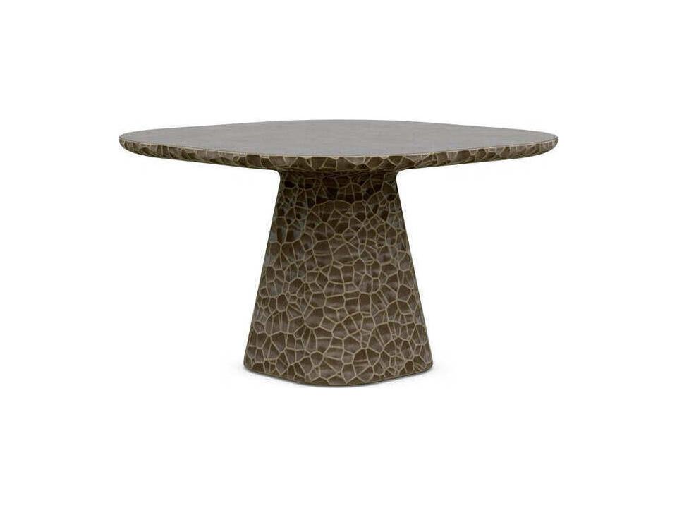 Panama 48-Inch Square Dining Table in Umber GFRC