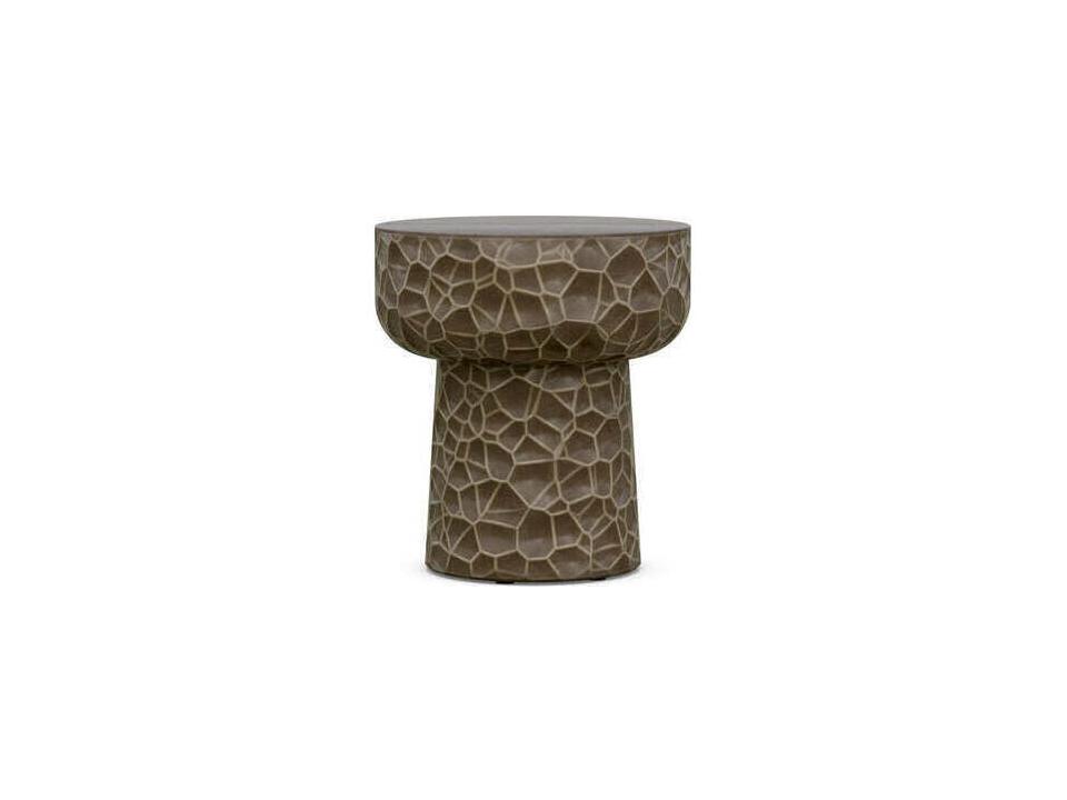 Panama Square Side Table in Umber Glass Fiber Reinforced Concrete