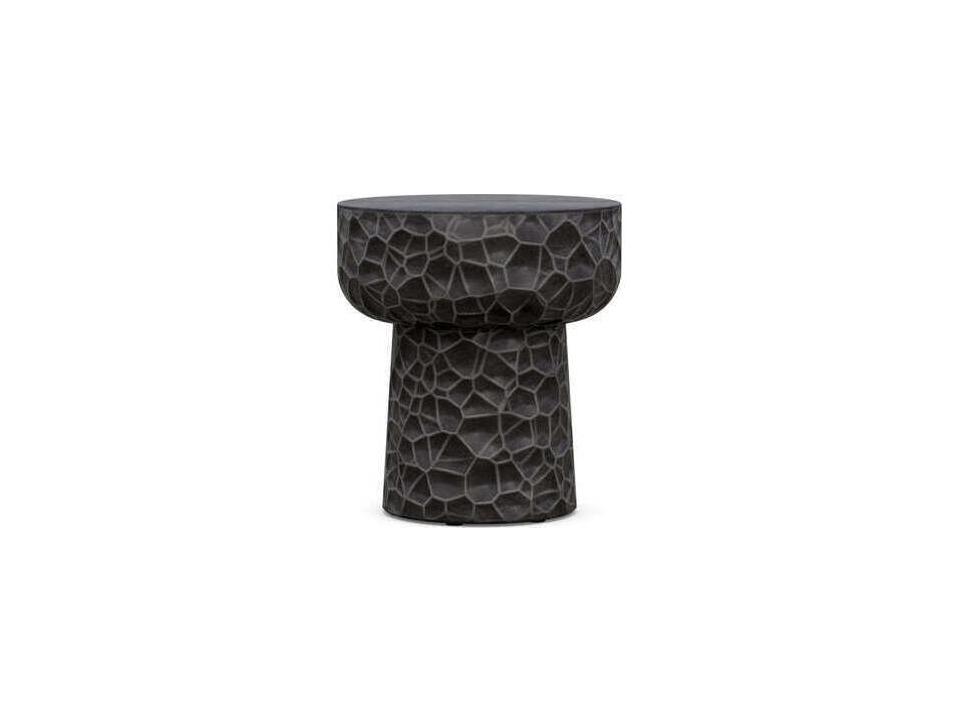 Panama Square Side Table in Coal GFRC