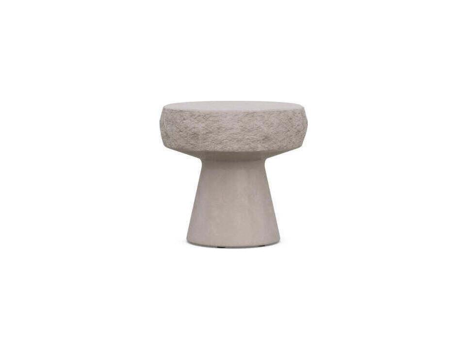 Pensacola Cube Side Table in Oat GFRC Concrete