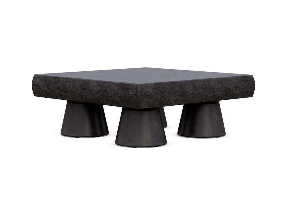 Pensacola Square Concrete Coffee Table in Coal
