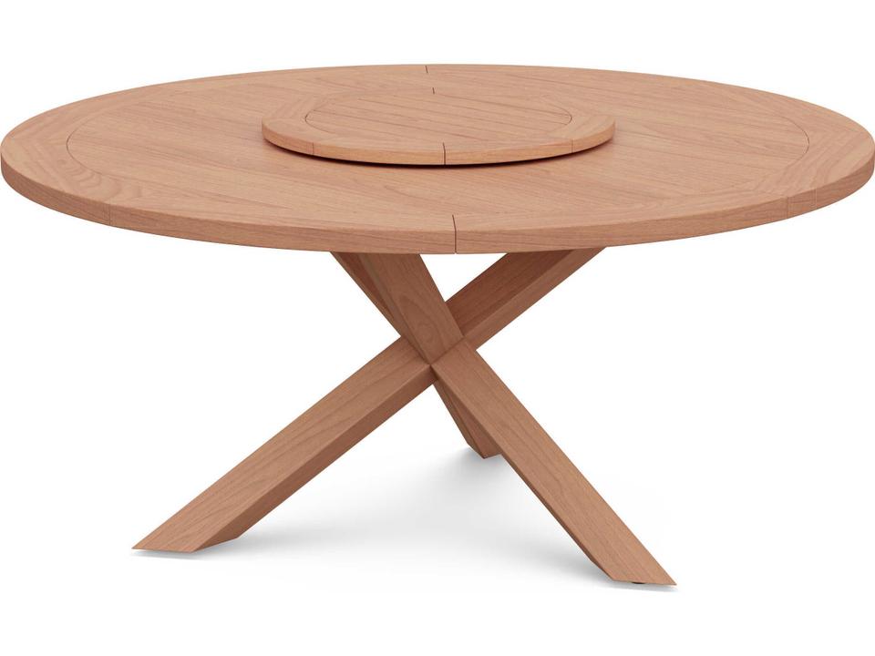 Sicily Wood Round Dining Table