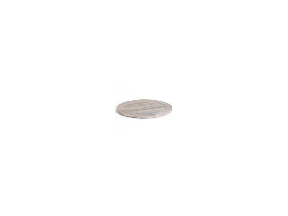 Sicily 26-Inch Round Lazy Susan Natural Teak