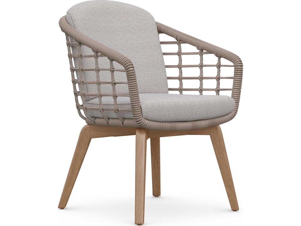 Sicily Aluminum Cushion Dining Chair Set of 2