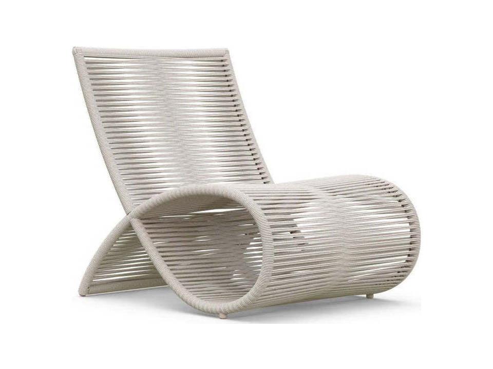 Wave Aluminum Rope Lounge Chair Set of 2