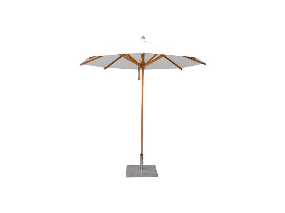Levante Bamboo 8.5 Round Pulley Lift Outdoor Umbrella