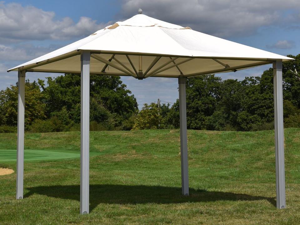 Alize Aluminum 11 Foot Square Pavilion without Privacy