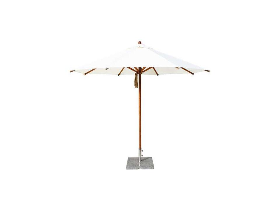 Levante 10-Foot Round Pulley Lift Outdoor Umbrella with 1.5-Inch Bamboo Pole
