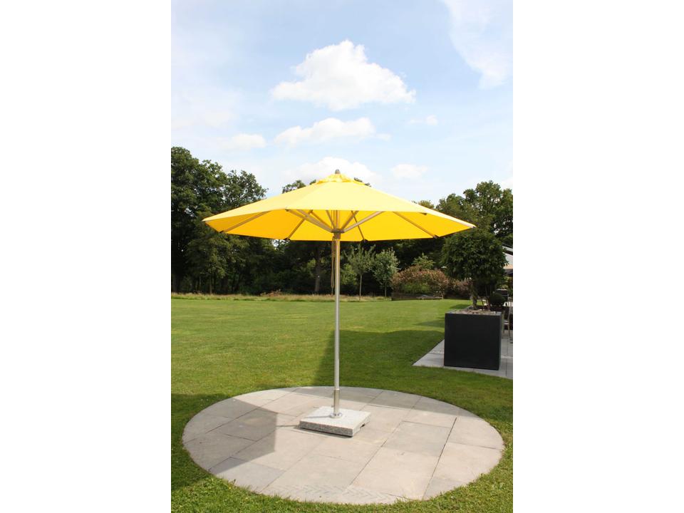 Hurricane 3.5m Round Aluminum Center Pole Outdoor Umbrella with Pulley Lift