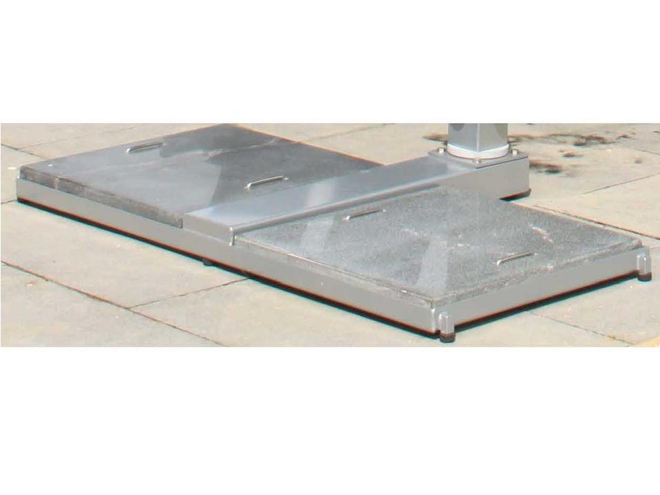 Hurricane Side Wind 354lb Granite Umbrella Base System