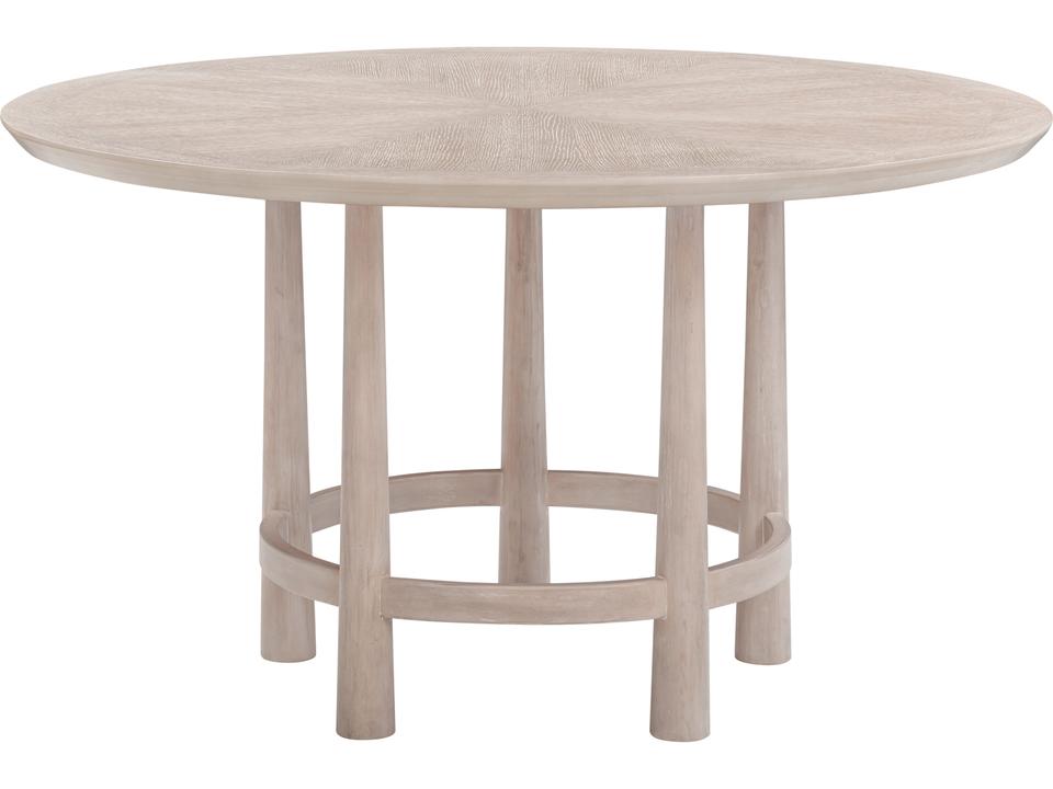 Horizons 54-Inch Round Dining Table in Cerused White Oak