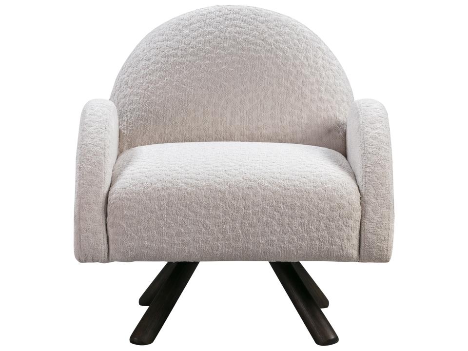 Myrtle Modern Accent Chair in Shell Performance Fabric