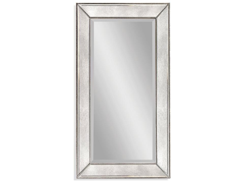 Hollywood Glam Beaded Wall Mirror in Antique Mirror Finish