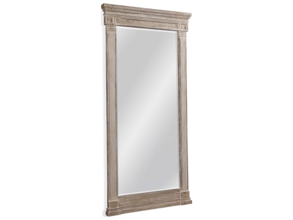 Ione Rectangle Floor Mirror Distressed Grey