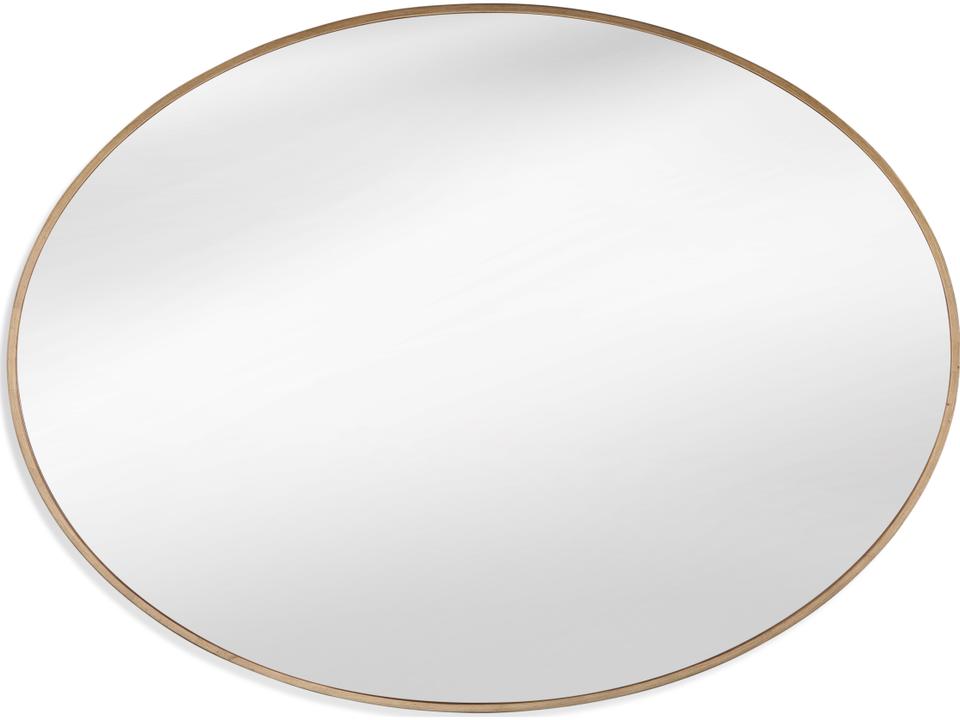 Brigitte Oval Wall Mirror in Gold Finish