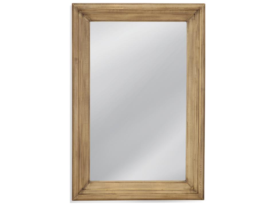Geoffrey Rectangle Wall Mirror in Brass Clad Finish