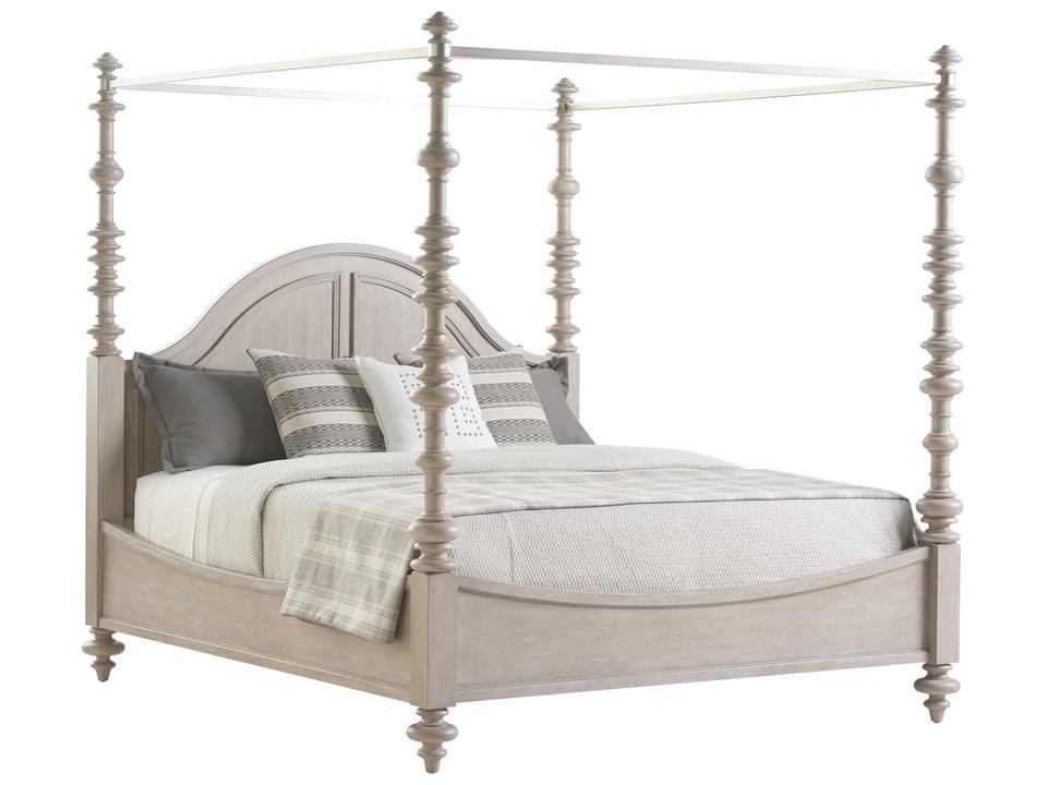 by Lexington Heathercliff King Poster Bed with Removable Metal Canopy
