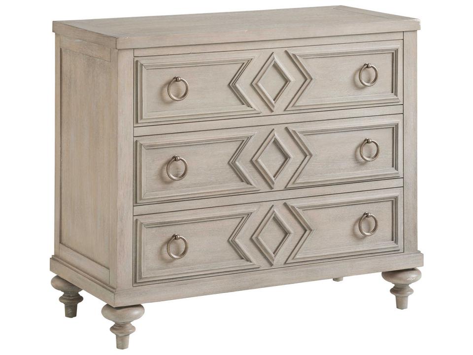 Costera 3-Drawer Bachelor's Chest in Taupe Finish
