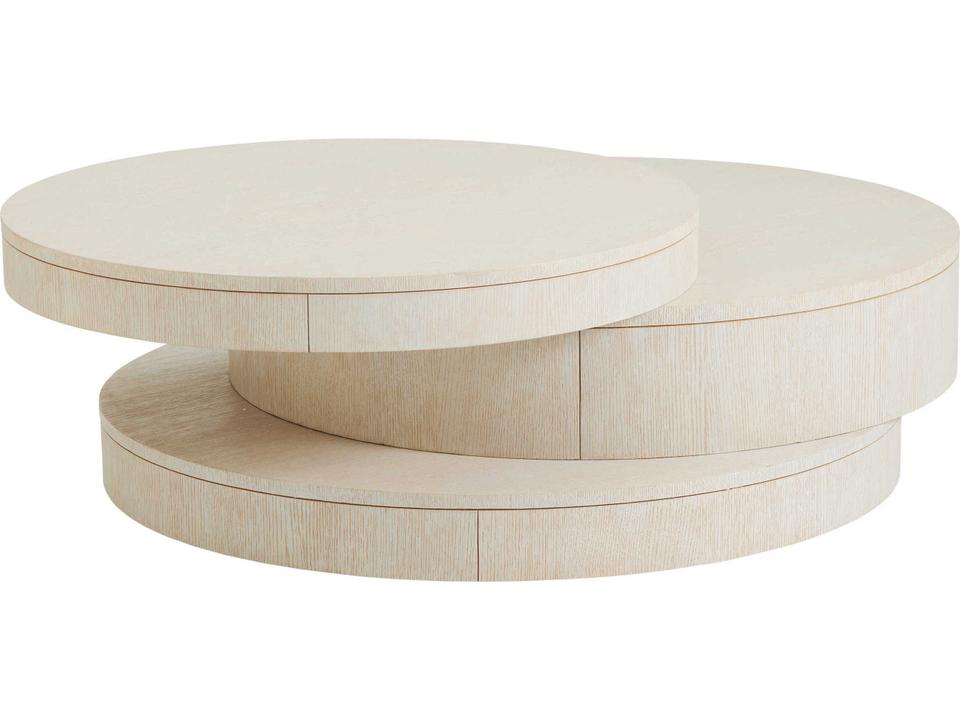 Carmel Ventana 52-Inch Round Cocktail Table with Drawer