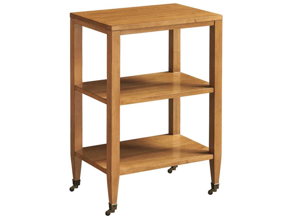 Laguna Legion Accent Table in Table Rock with Burnished Brass