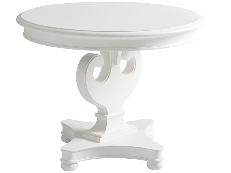 Villa Blanca Athenia Round Coffee Table in White
