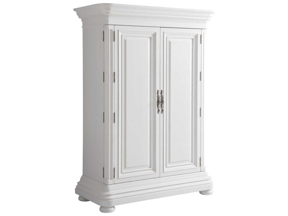 Villa Blanca Grand Villa Cabinet 63 Inch Two Door Six Drawer Polo Mallet White