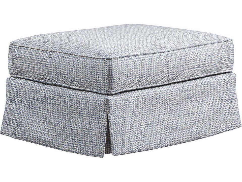 Beach Club Upholstered Ottoman with Ultra Down Cushion